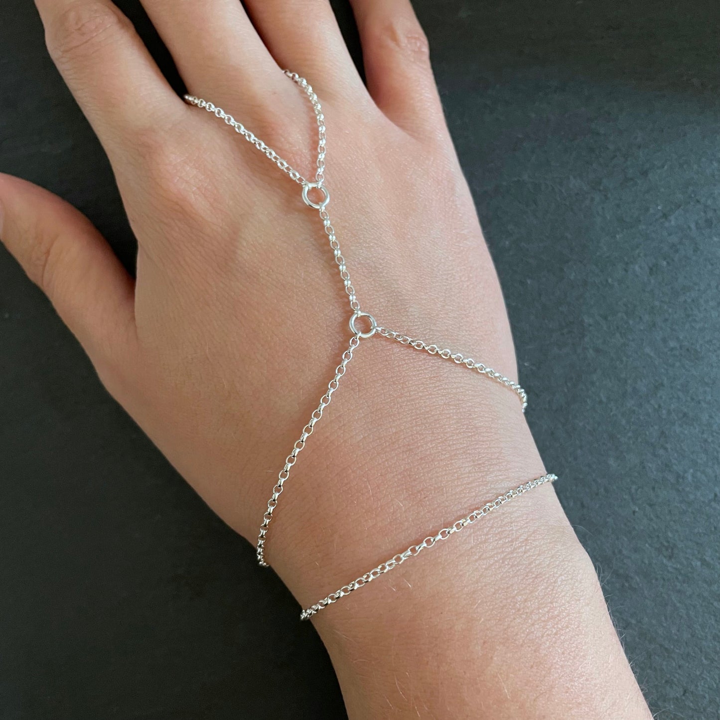 Sterling Silver Hand Chain