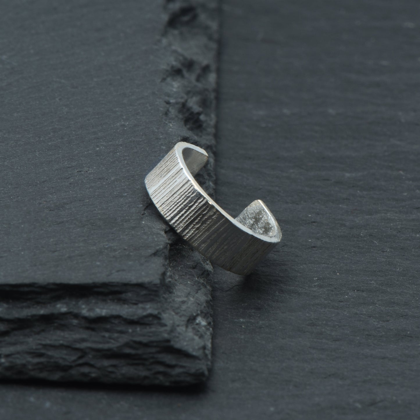 Textured Sterling Silver Ear cuff